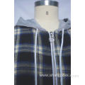 Women's flannel plaid jacket